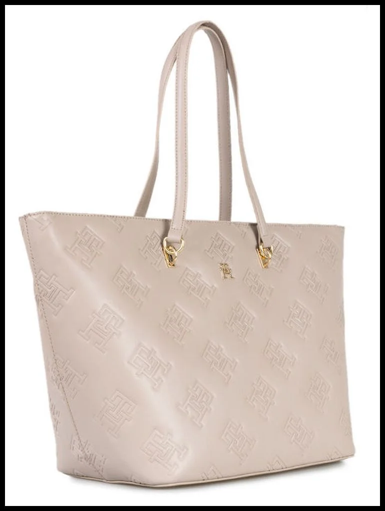 Φωτογραφία προϊόντος: TOMMY HILFIGER ΓΥΝΑΙΚΕΙΑ ΤΣΑΝΤΑ TOTE BAG AW0AW15726 SS24, ΜΠΕΖ, Γυναίκα
