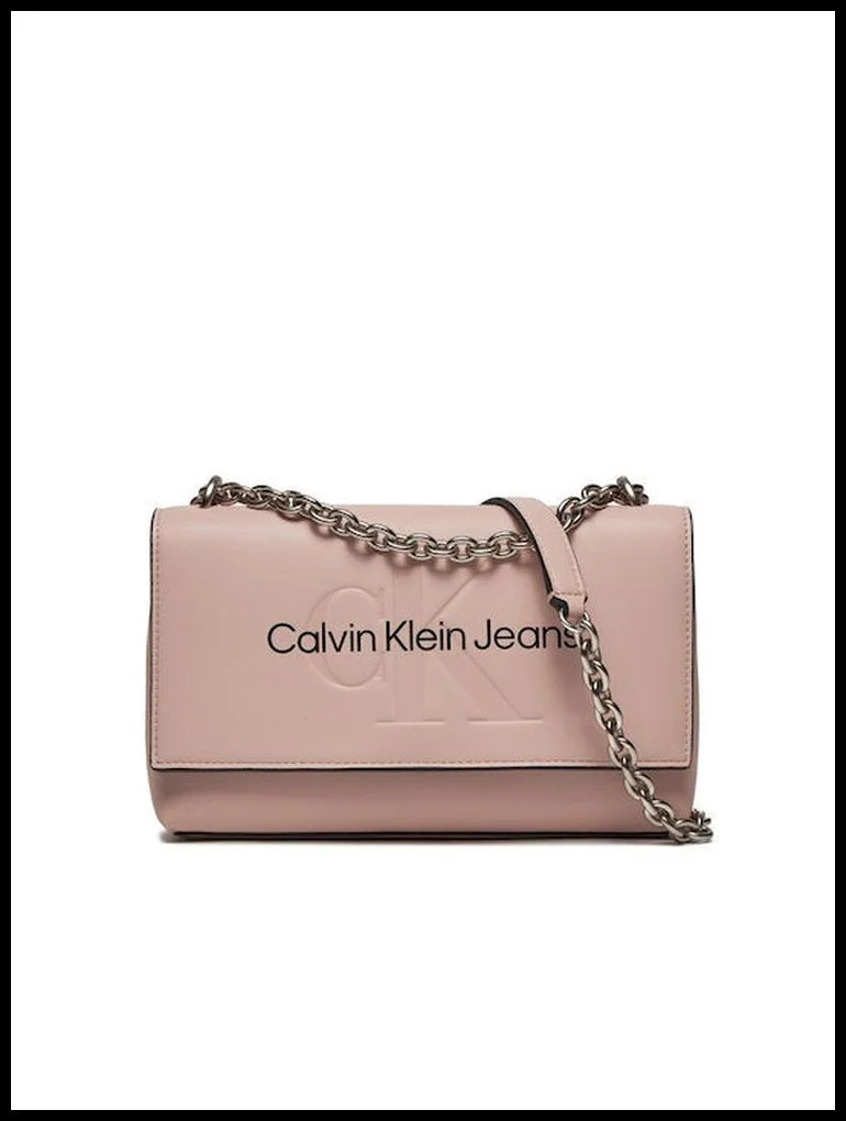 Φωτογραφία προϊόντος: CALVIN KLEIN ΓΥΝΑΙΚΕΙΑ ΤΣΑΝΤΑ SCULPTED FLAP K60K611866, ΠΟΥΔΡΑ, Γυναίκα