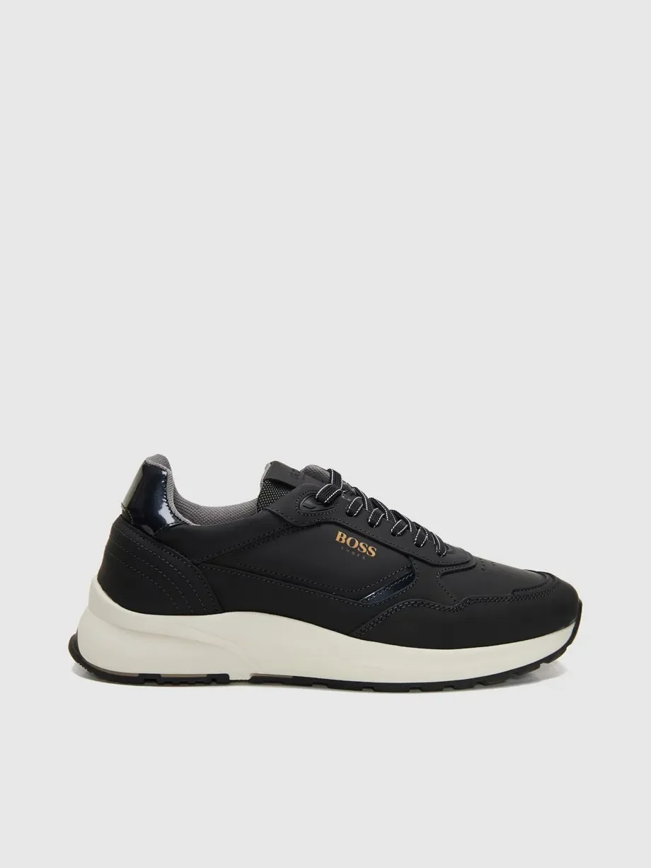 Φωτογραφία προϊόντος: BOSS ΑΝΔΡΙΚΟ ΔΕΡΜΑΤΙΝΟ SNEAKER CE124 GOM, ΜΑΥΡΟ, Άνδρας
