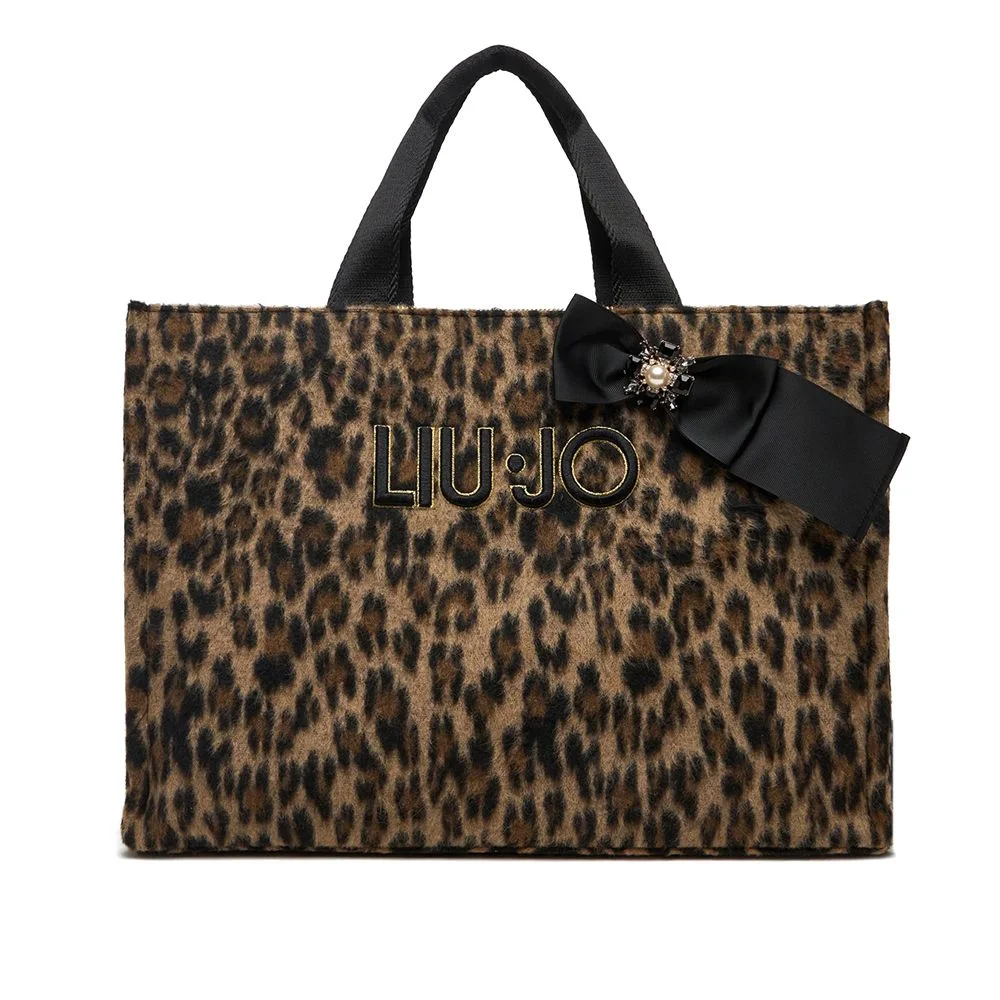 Φωτογραφία προϊόντος: LIU.JO ΓΥΝΑΙΚΕΙΑ ΤΣΑΝΤΑ TOTE SOFT 2F5A19, ΛΕΟΠΑΡ, Γυναίκα