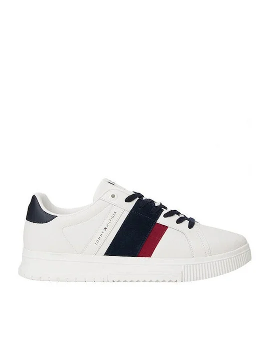 Φωτογραφία προϊόντος: TOMMY HILFIGER ΑΝΤΡΙΚΟ SNEAKER SUPERCULP LTH RWB FM0FM05633, ΛΕΥΚΟ, Άνδρας