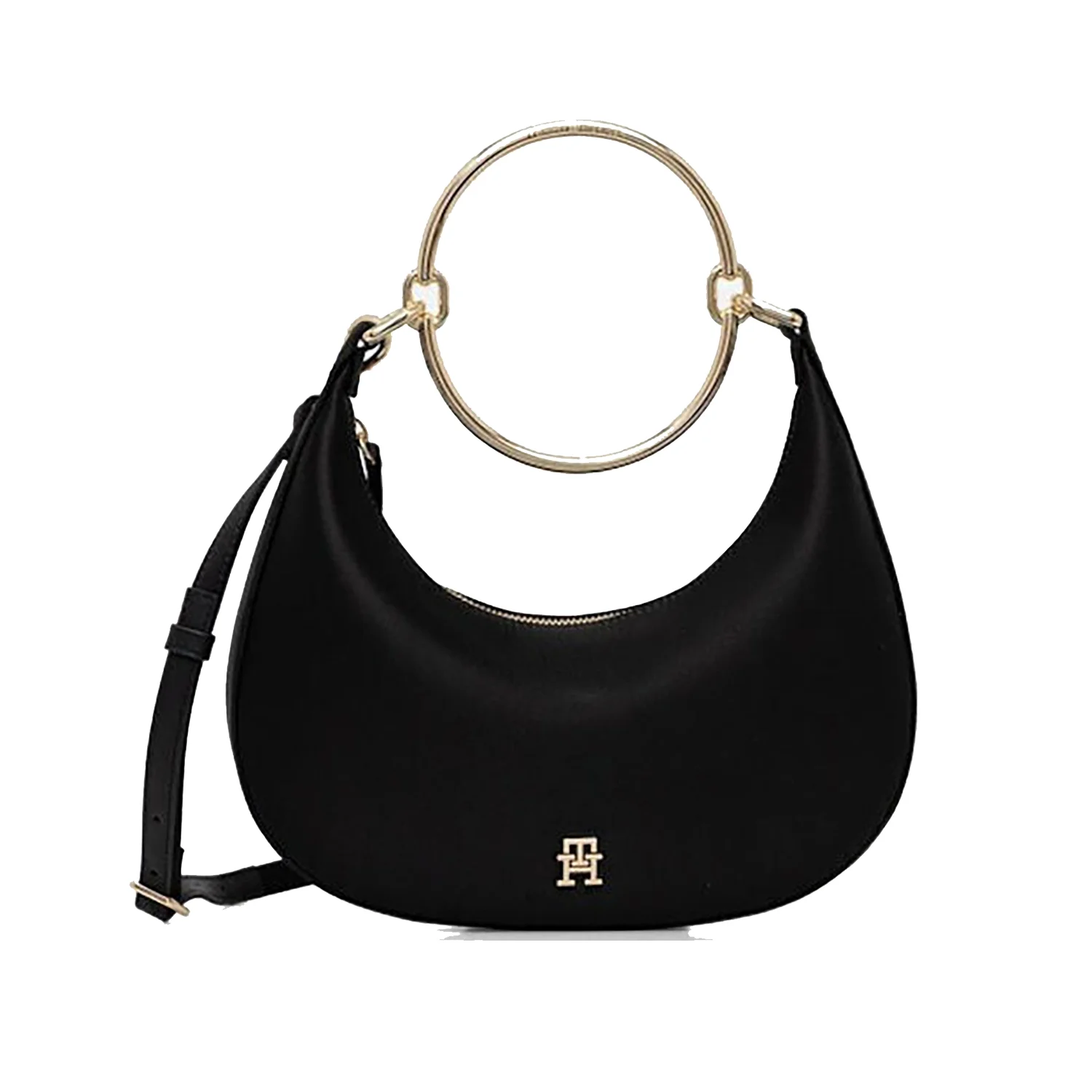 Φωτογραφία προϊόντος: TOMMY HILFIGER ΓΥΝΑΙΚΕΙA ΤΣΑΝΤΑ BRAIGHT BRACELET HOBO SATIN AW0AW18236, ΜΑΥΡΟ, Γυναίκα