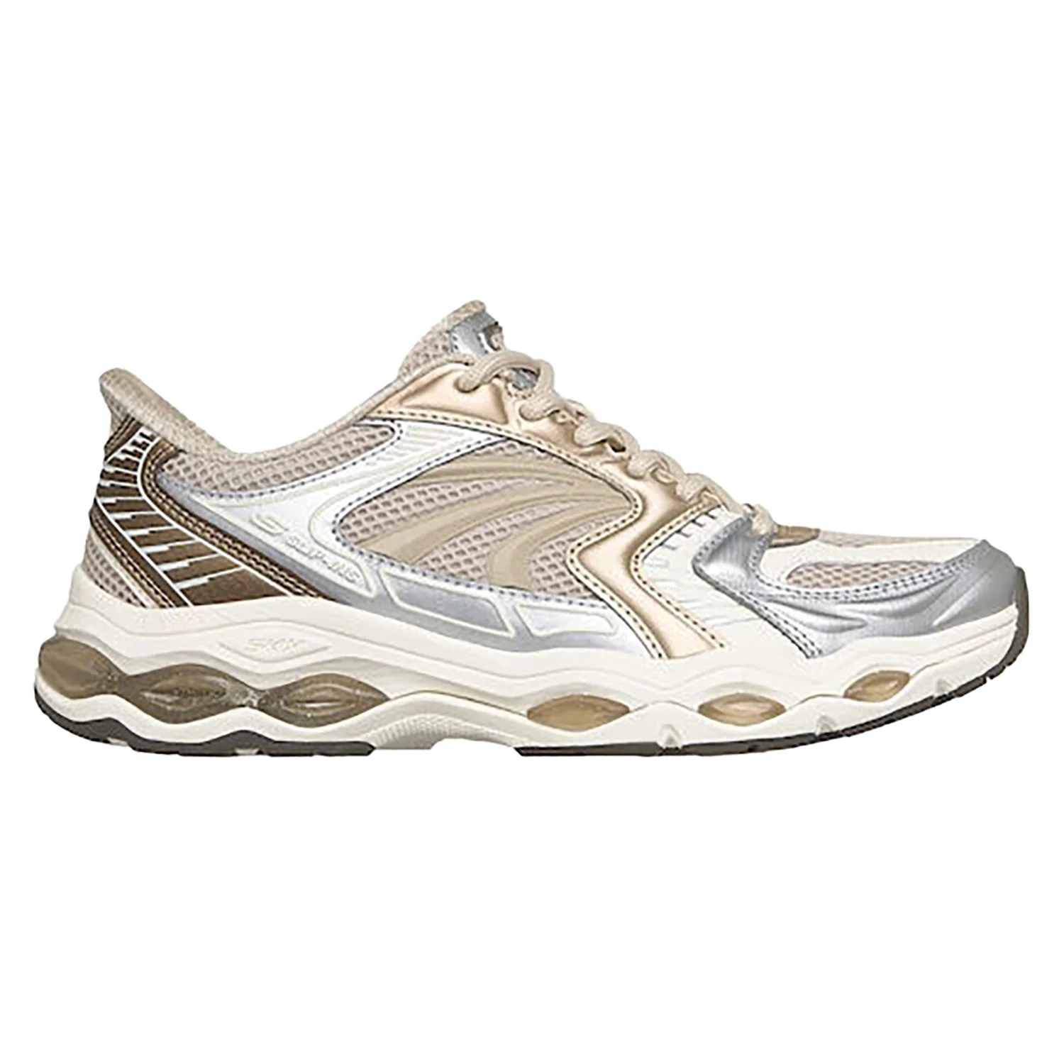 Φωτογραφία προϊόντος: SKECHERS ΓΥΝΑΙΚΕΙΟ SNEAKERS METALLIC OVERKAY LACE UP 150820, ΡΟΖ-ΧΡΥΣΟ, Γυναίκα