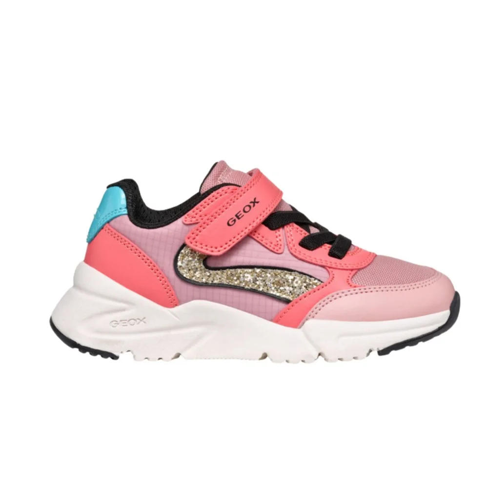 Φωτογραφία προϊόντος: Geox Παιδικά Sneakers Ανατομικά με Σκρατς Ροζ J46M2AO54FUC7K8T