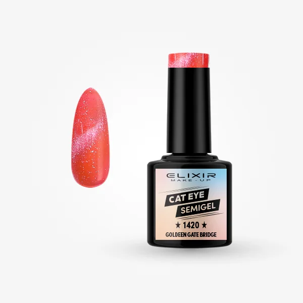 Φωτογραφία προϊόντος: Elixir Makeup Elixir Make-Up Semigel Nail Polish (Goldeen gate bridge)#1420 8ml