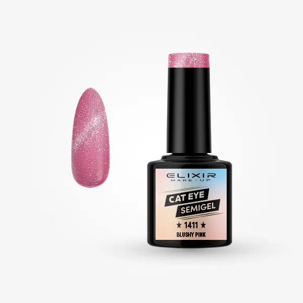 Φωτογραφία προϊόντος: Elixir Makeup Elixir Make-Up Semigel Nail Polish (Blushy pink)#1411 8ml