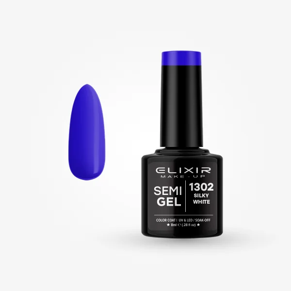 Φωτογραφία προϊόντος: Elixir Makeup Elixir Make-Up Semigel Nail Polish (Silky white) #1302 8ml