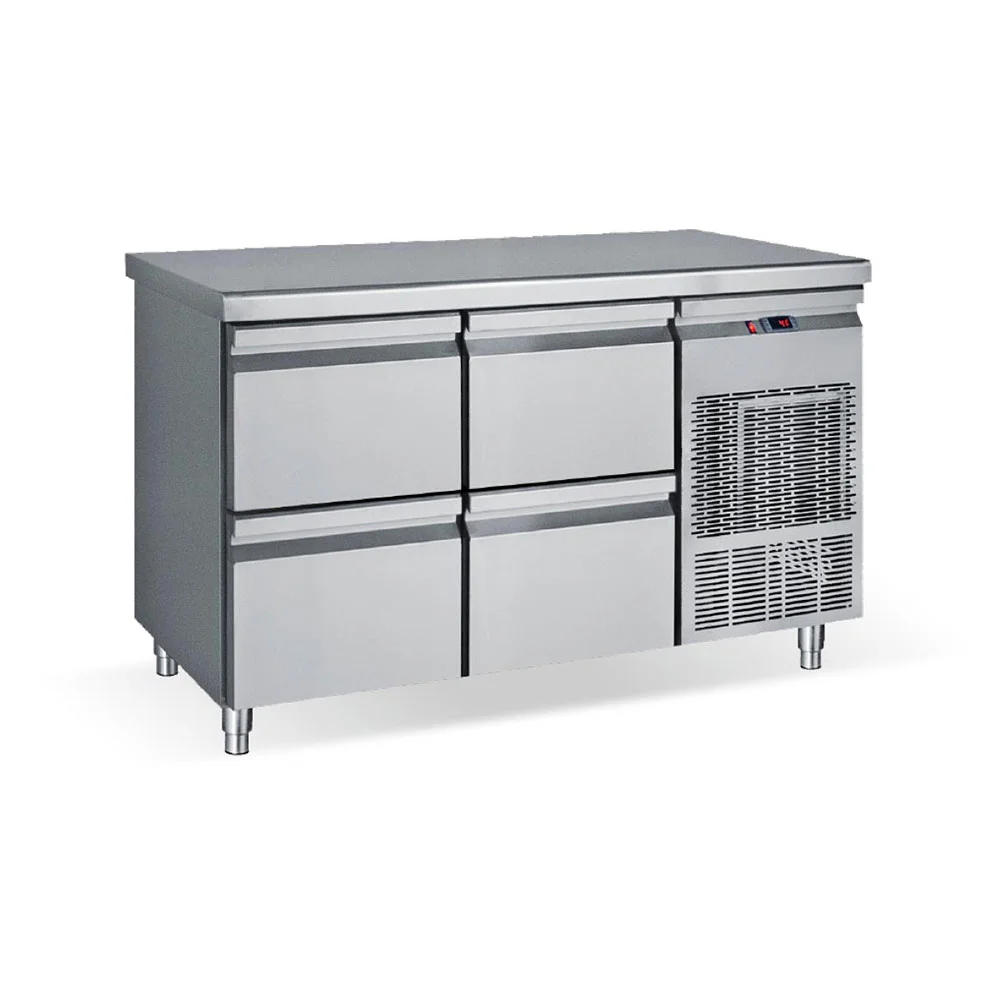 Φωτογραφία προϊόντος: Ψυγείο Πάγκος 139x70x85cm Συντήρηση Με 4 Συρτάρια BAMBASfrost PG139 S