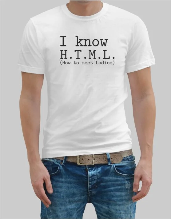 Φωτογραφία προϊόντος: TKT I know HTML t-shirt
