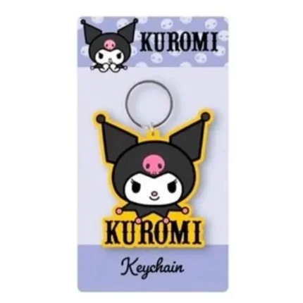Φωτογραφία προϊόντος: PYRAMID Μπρελοκ Hello Kitty - KUROMI - Yellow - Rubber Keychain