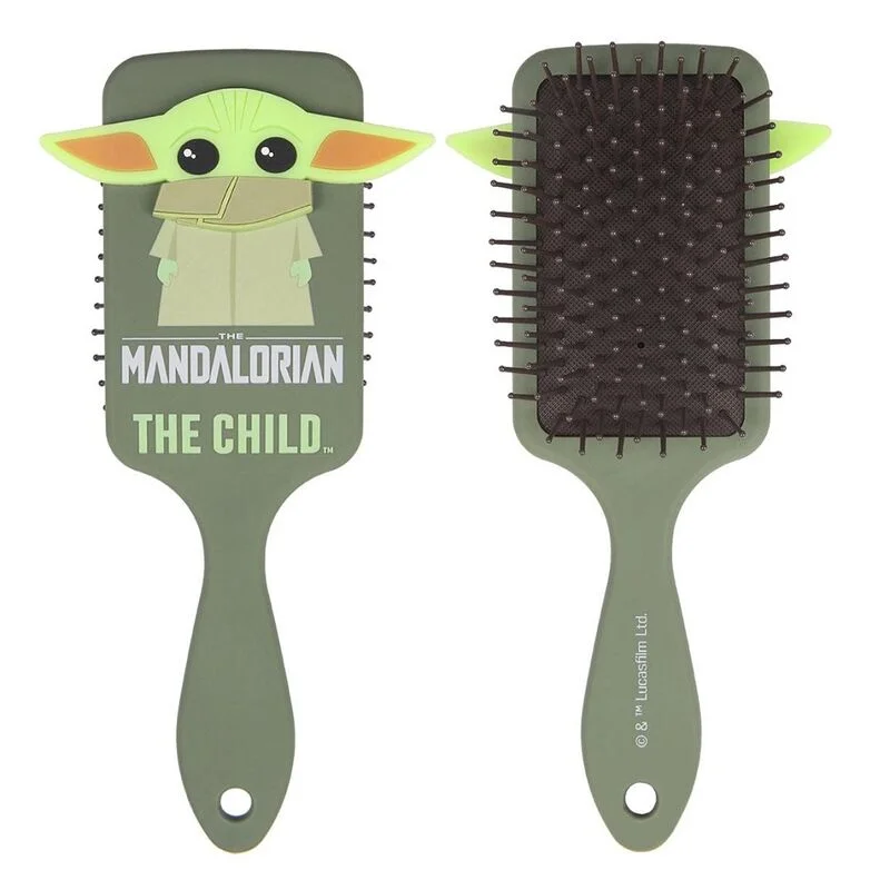 Φωτογραφία προϊόντος: Cerda Βούρτσα Μαλλιών The Mandalorian green hairbrush