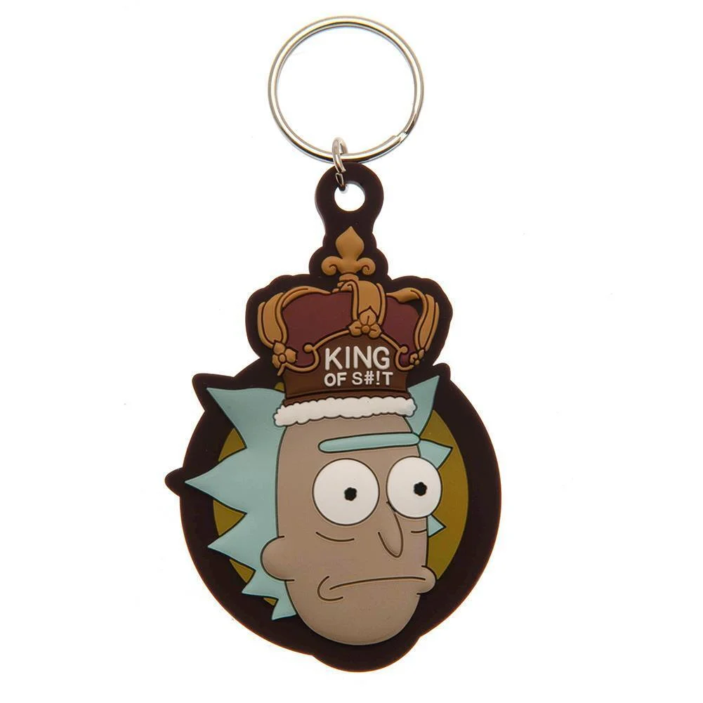 Φωτογραφία προϊόντος: PYRAMID Μπρελόκ RICK AND MORTY - King of S**t - Rubber Keychain - RK39323C
