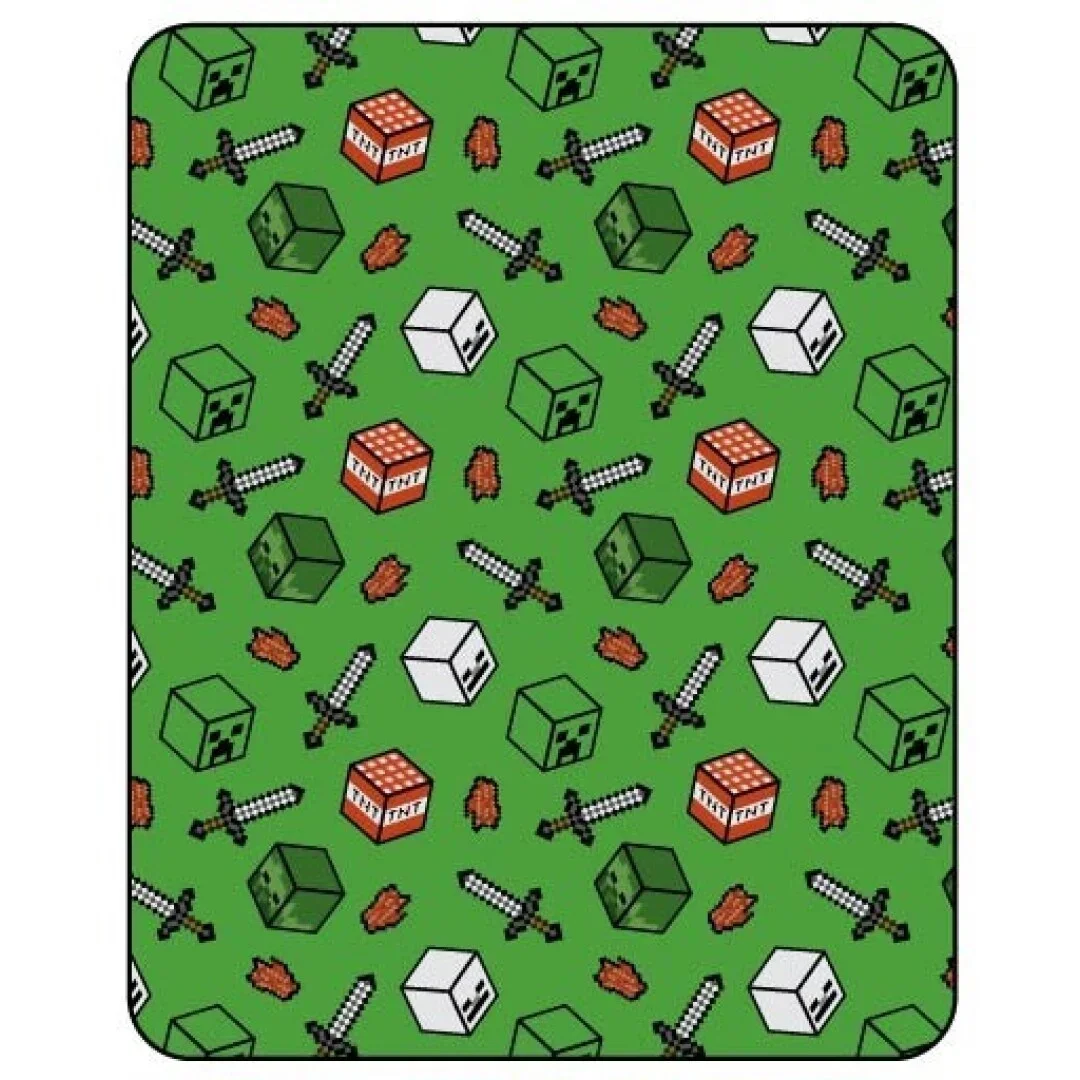 Φωτογραφία προϊόντος: Aymax Κουβερτάκι Fleece Blanket Minecraft 110X150cm Ref AYM-011MIN-FL