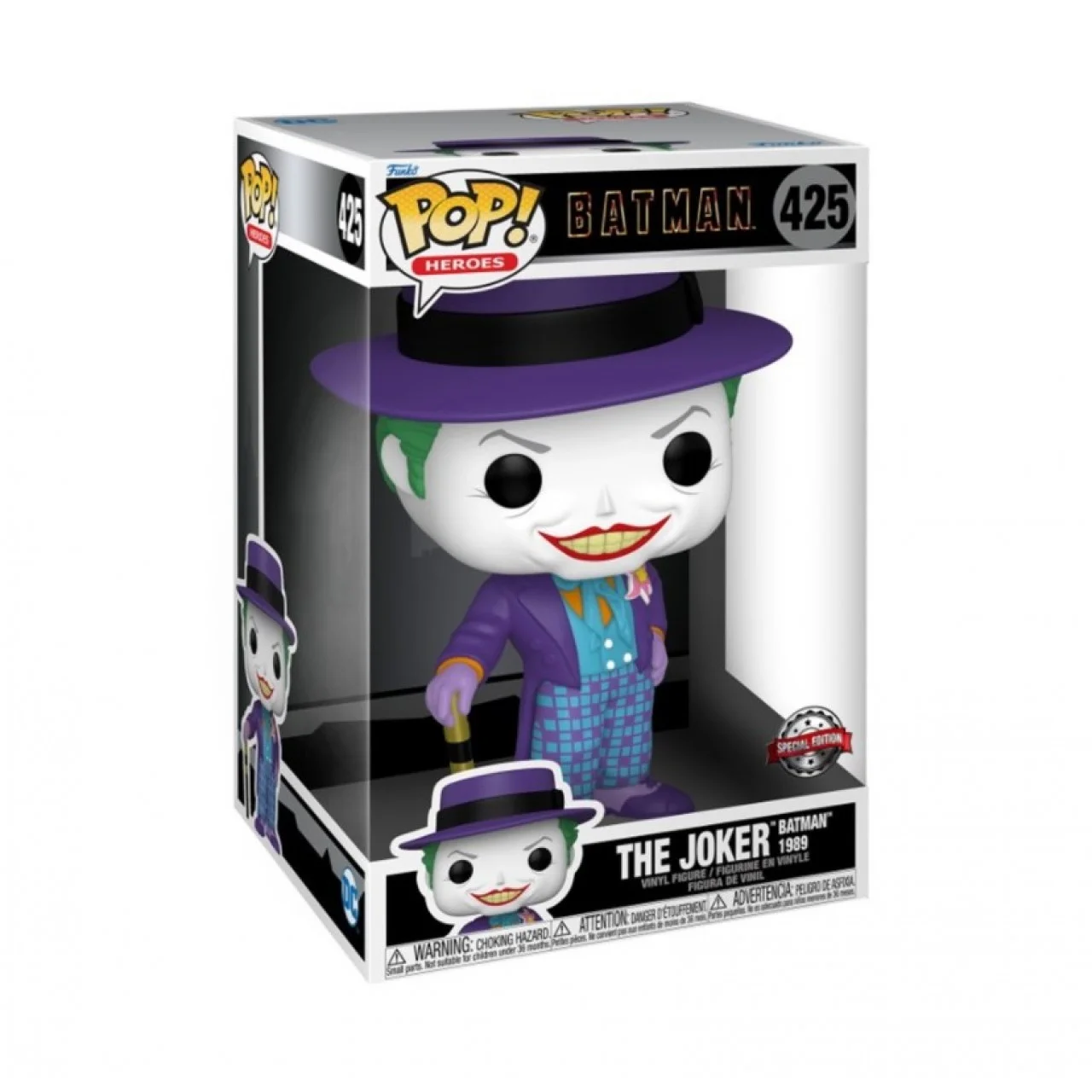 Φωτογραφία προϊόντος: Funko Pop! Jumbo: Batman - The Joker Batman 1989 (with Hat) (Special Edition) (10") #425