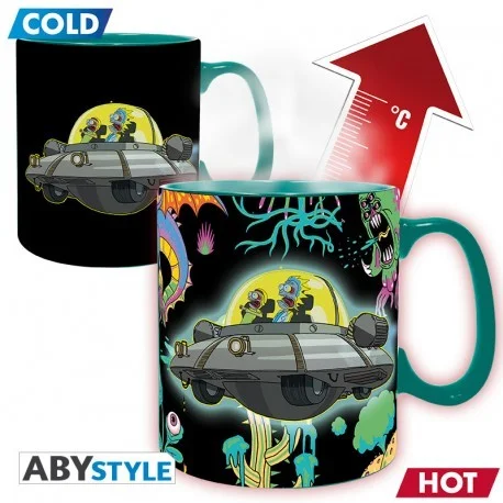 Φωτογραφία προϊόντος: Abysse Κούπα heat change mug Rick + Morty Spaceship