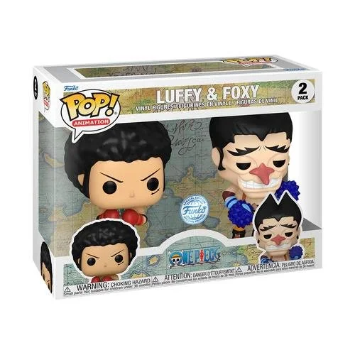 Φωτογραφία προϊόντος: Funko Pop! 2-Pack Animation: One Piece - Monkey D. Luffy + Foxy* (Special Edition) Vinyl Figures