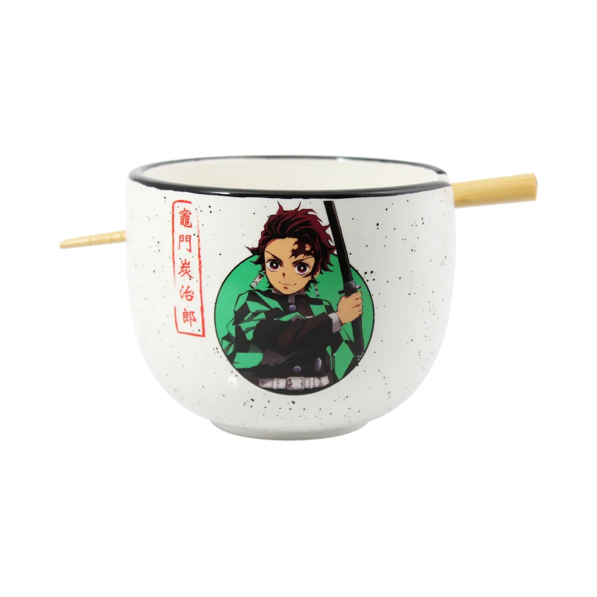 Φωτογραφία προϊόντος: Just Funky Σετ κεραμικό Μπολ + Chopstick DEMON SLAYER - Ramen Bowl with Chopstick 414ml - Tanjiro