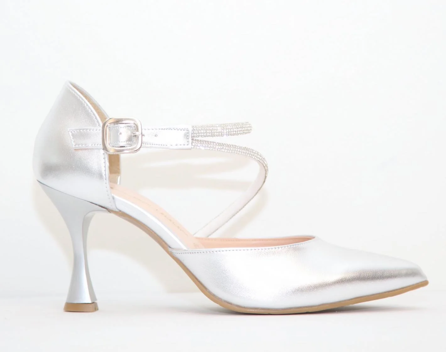 Φωτογραφία προϊόντος: Anteos Shoes 0780 Γυναικεία Γόβα Eco σε Ασημί χρώμα