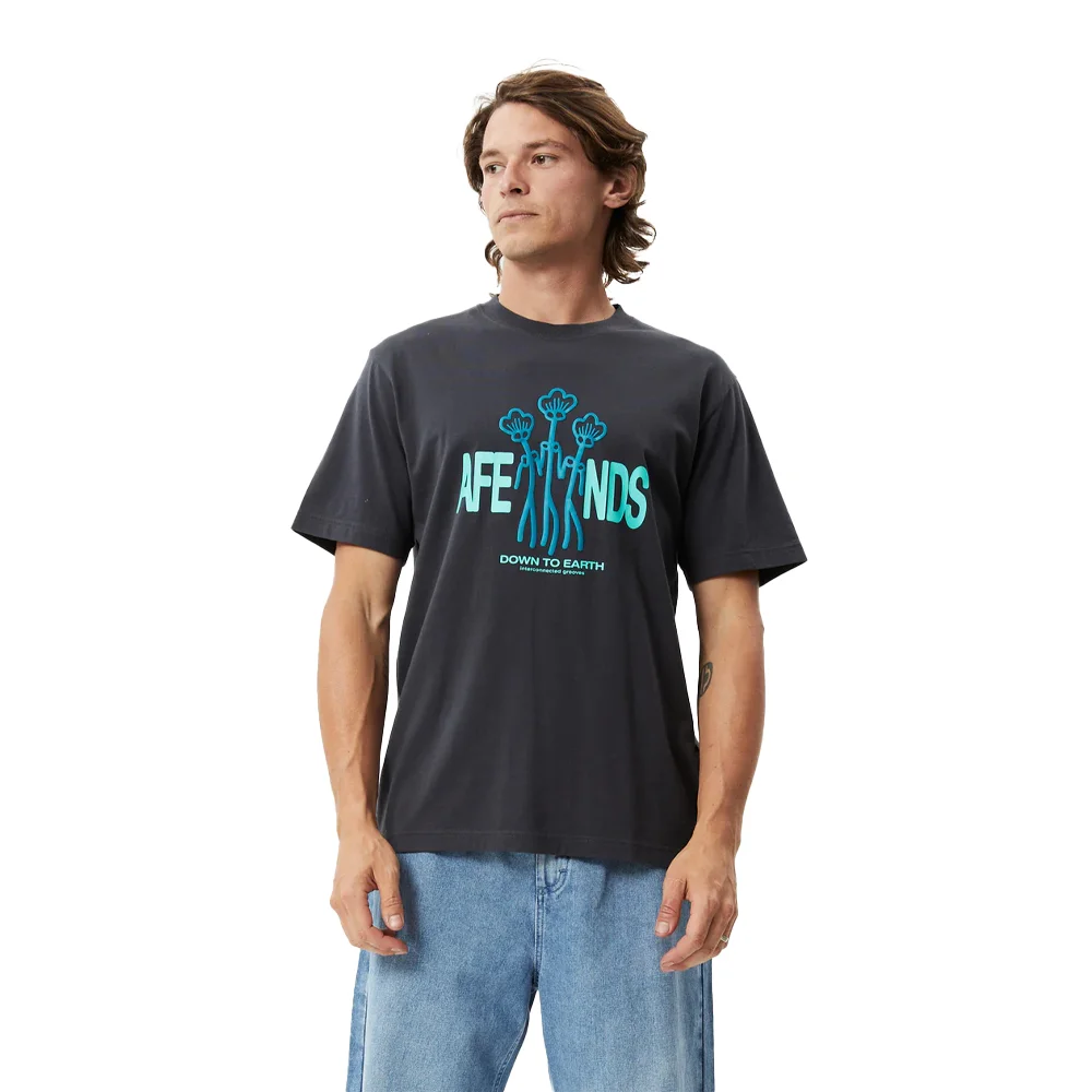 Φωτογραφία προϊόντος: T-Shirt Afends Grooves Recycled Charcoal