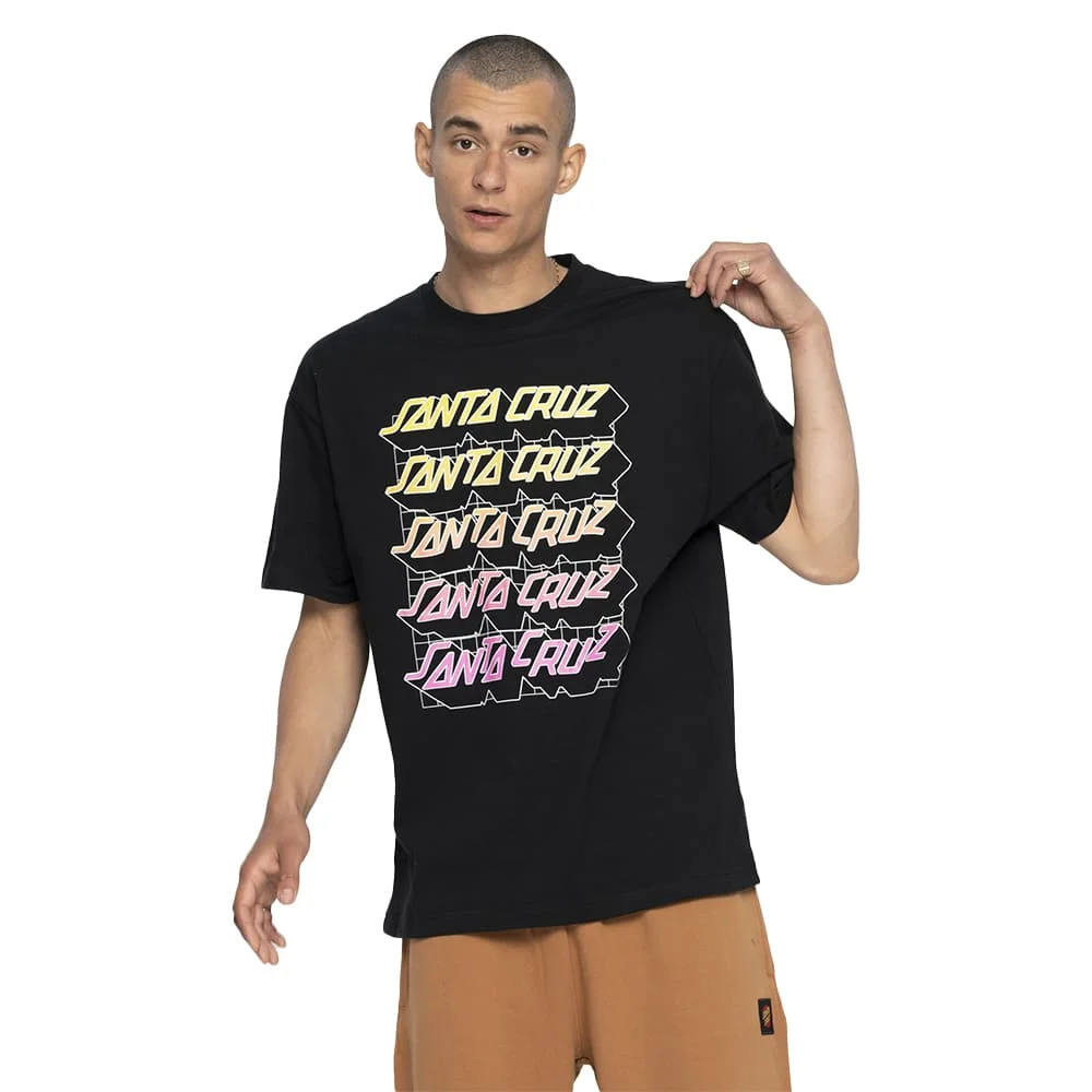 Φωτογραφία προϊόντος: Unisex T-Shirt Santa Cruz Grid Stacked Black