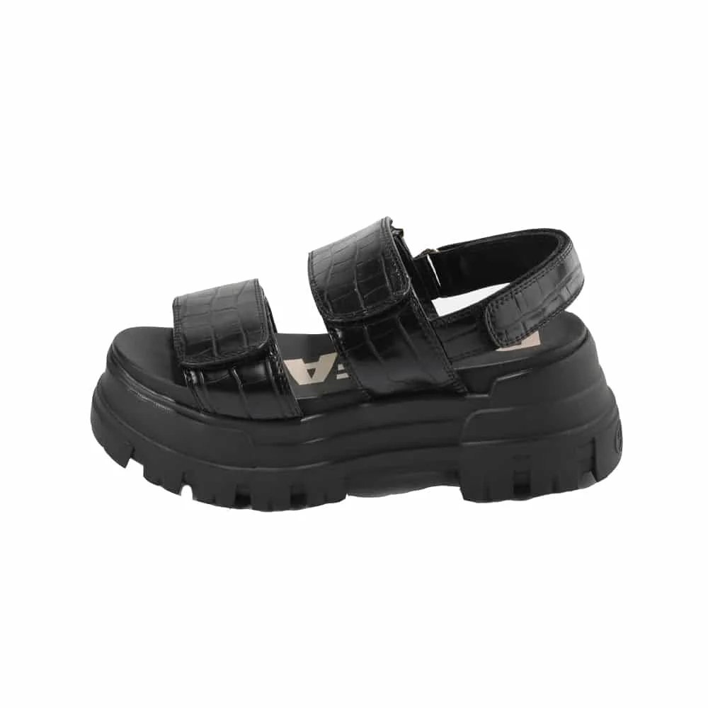 Φωτογραφία προϊόντος: Σανδάλια Buffalo Aspha SND Croco Vegan Black
