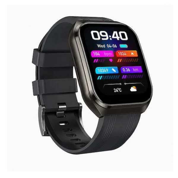 Φωτογραφία προϊόντος: OEM Smartwatch Hoco Y44 με Παλμογράφο, Bluetooth Κλήσεις και Παρακολούθηση Υγείας Μαύρο