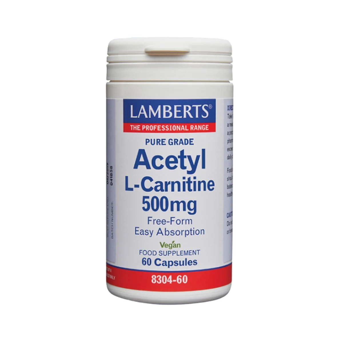 Φωτογραφία προϊόντος: Lamberts,Lamberts Αμινοξέα Lamberts Acetyl L Carnitine 500mg 60caps