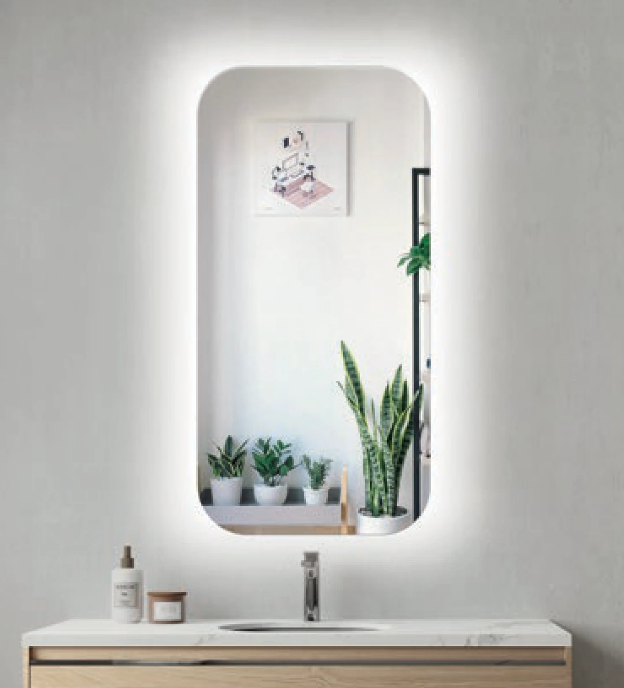 Φωτογραφία προϊόντος: Καθρέπτης led Luminor Just 50 JUS50100 50x100Υ