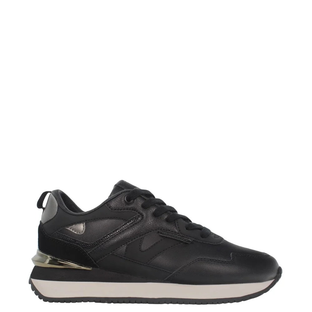 Φωτογραφία προϊόντος: Lumberjack Main Charlotte Sneaker Leather-Suede Παπούτσι Γυναικείο Black LU0SHSWI6711004M0700
