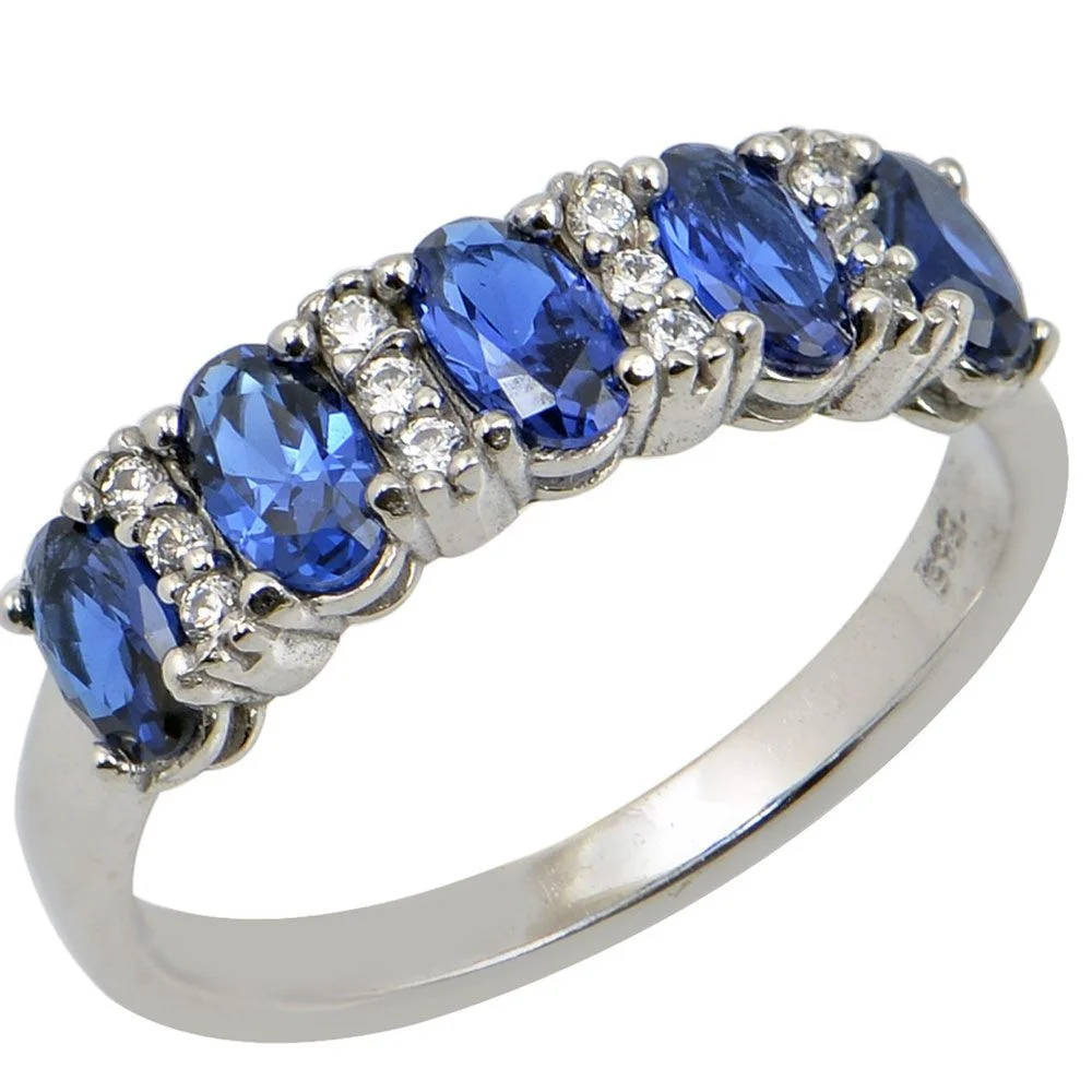 Φωτογραφία προϊόντος: fenixjewelry Λευκοχρυσο Δαχτυλίδι 14κ Μπλε Ζιργκον 3079Λ