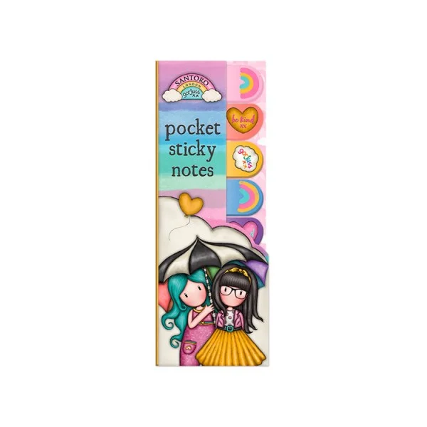 Φωτογραφία προϊόντος: Santoro London Santoro Gorjuss Pocket Sticky Notes - Be Kind To Each Other
