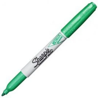 Φωτογραφία προϊόντος: Sapphire Μαρκαδόρος sharpie metal ανεξίτηλος με στρογγυλή μύτη πράσινο