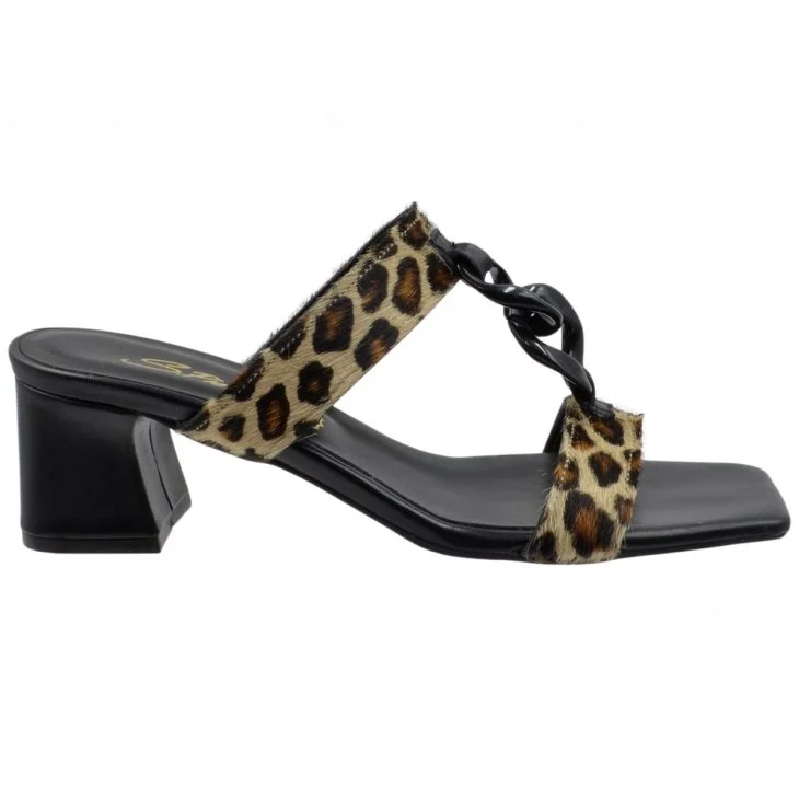 Φωτογραφία προϊόντος: Spiero ΠΕΔΙΛΟ E36-008 ΔΕΡΜΑ PONY LEOPARD/BLACK