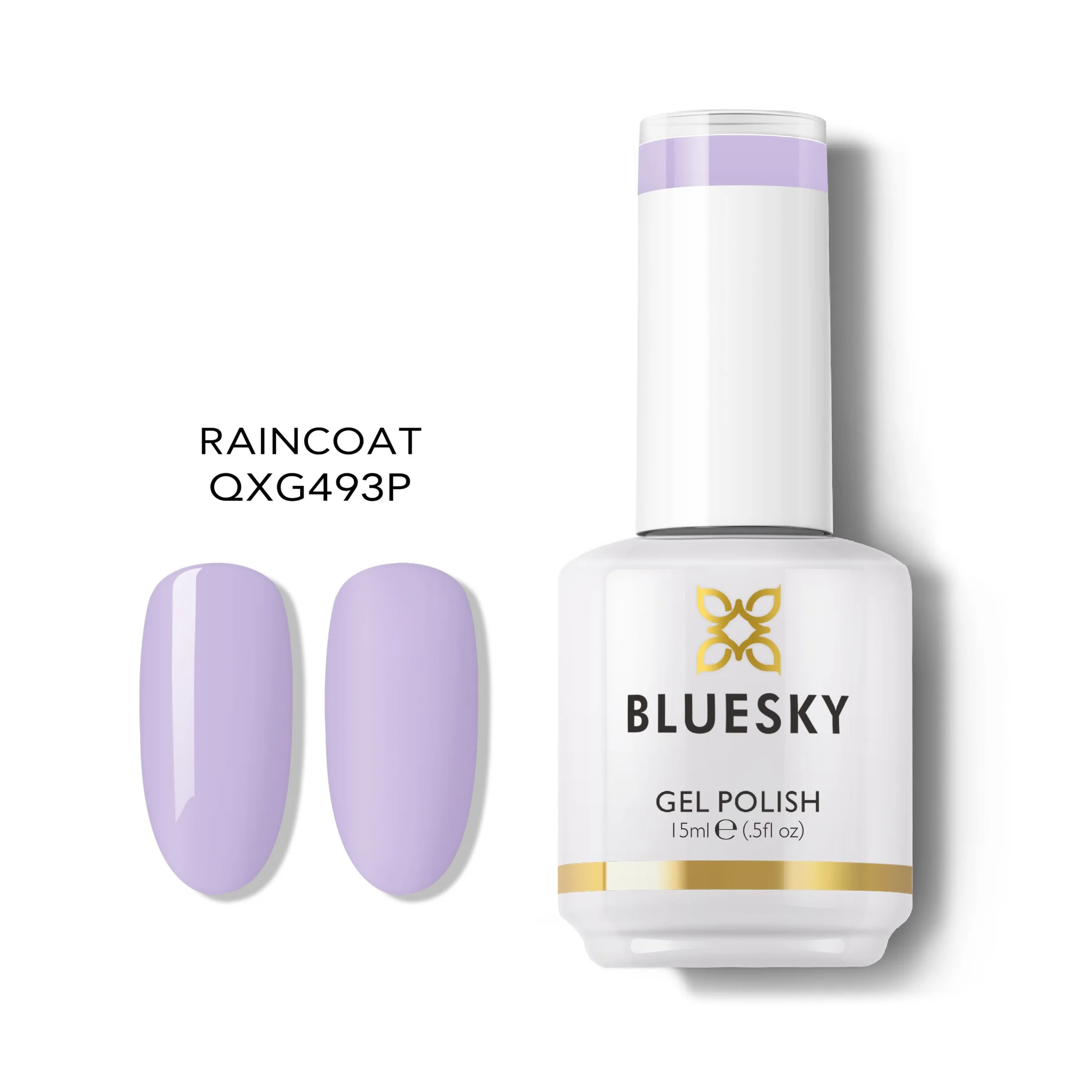 Φωτογραφία προϊόντος: Bluesky Hμιμόνιμο Bερνίκι QXG493( ΜΩΒ-ΓΚΡΙ) 15ml