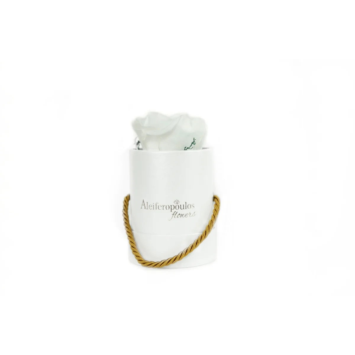 Φωτογραφία προϊόντος: Aleiferopoulos Flowers Dejuiced Forever White Rose In A Luxury White Forever Rose Box (RB167)