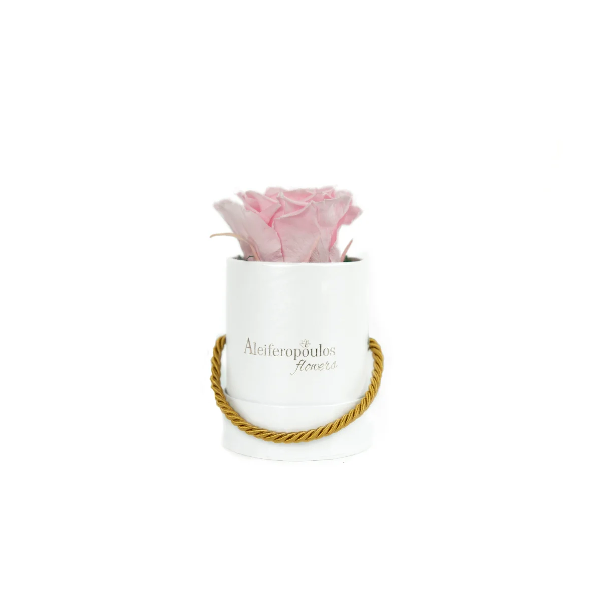 Φωτογραφία προϊόντος: Aleiferopoulos Flowers Dejuiced Forever Rose Rose In A Luxury White Forever Rose Box (RB166)