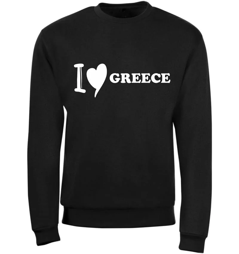 Φωτογραφία προϊόντος: KidsModa Παιδική Μπλούζα "GREECE" με Χοντρό Φούτερ Λαιμόκοψη Μαύρη