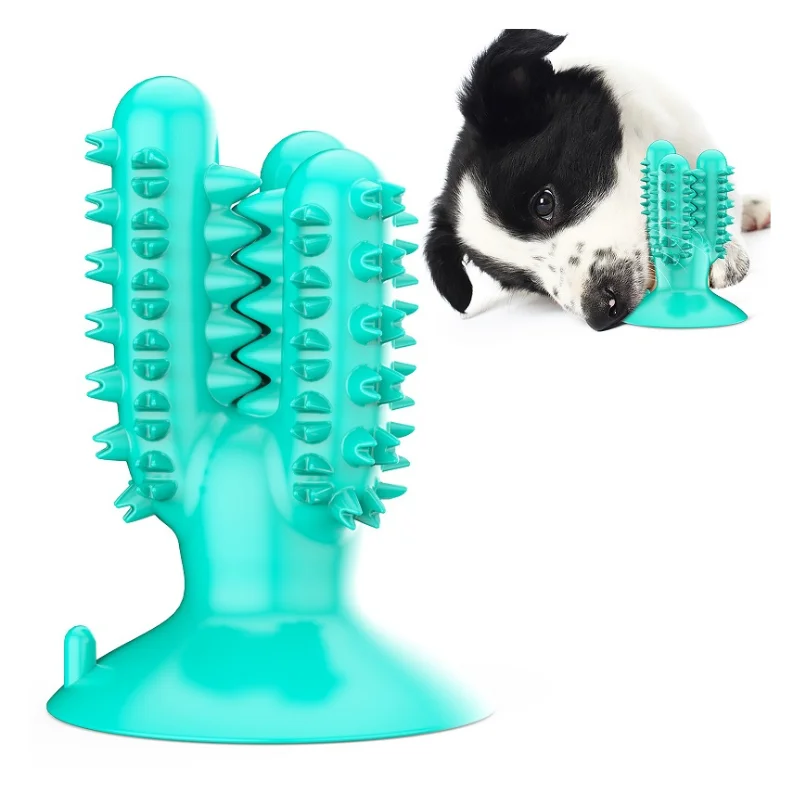Φωτογραφία προϊόντος: Pet Interest Cactus-Shaped Dog Toothbrush-Οδοντικο Παιχνιδι Γαλαζιο