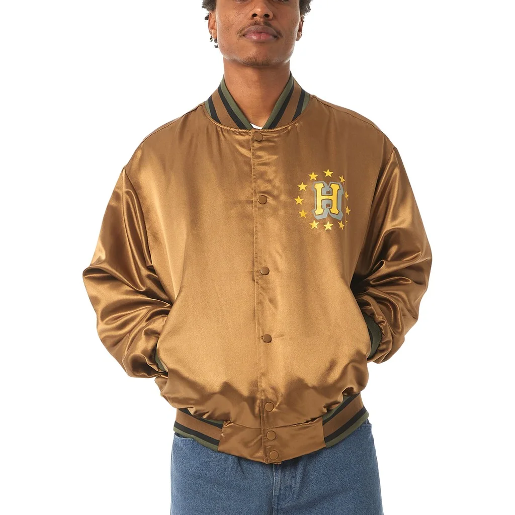 Φωτογραφία προϊόντος: Huf Galactic Stack Baseball Jacket (camel)