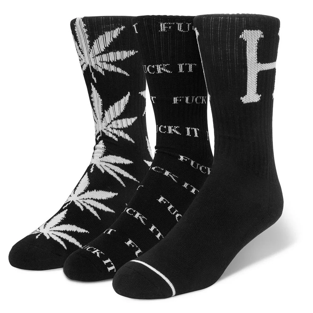 Φωτογραφία προϊόντος: Huf Variety 3pack Socks (black/white)
