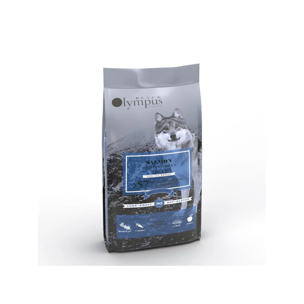 Φωτογραφία προϊόντος: Black Olympus Adult Salmon Brown Rice Ξηρά Τροφή Για Σκύλους 2kg