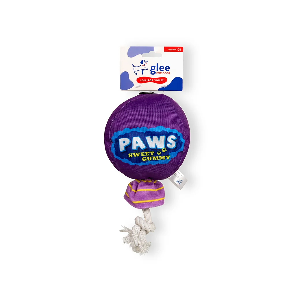 Φωτογραφία προϊόντος: Παιχνίδι Σκύλου Glee Lollipop Rope Squeaky Μωβ
