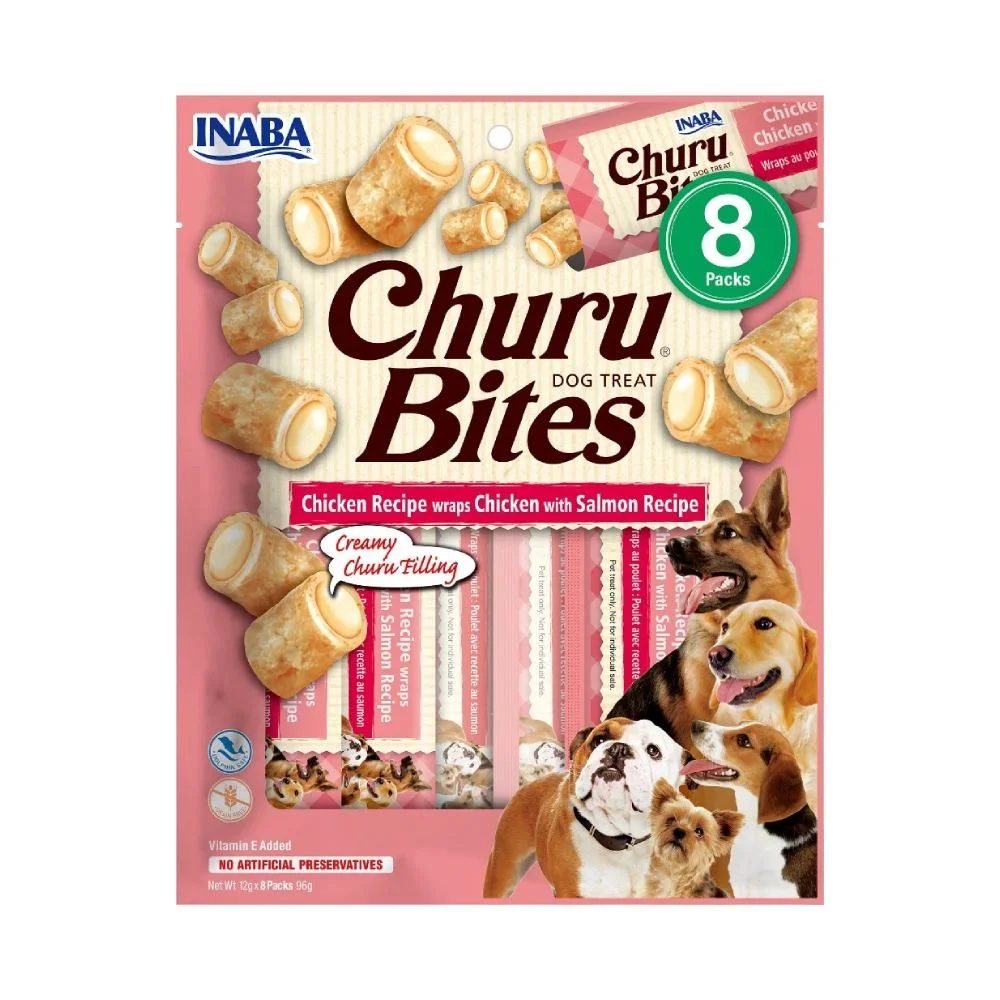Φωτογραφία προϊόντος: Inaba Λιχουδιές Churu Dog Bites Chicken and Salmon 8 x 12gr