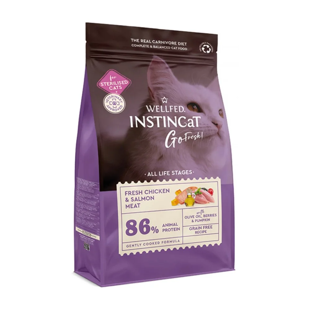 Φωτογραφία προϊόντος: Wellfed Instincat Go Fresh Sterilised Chicken and Salmon 4,5kg