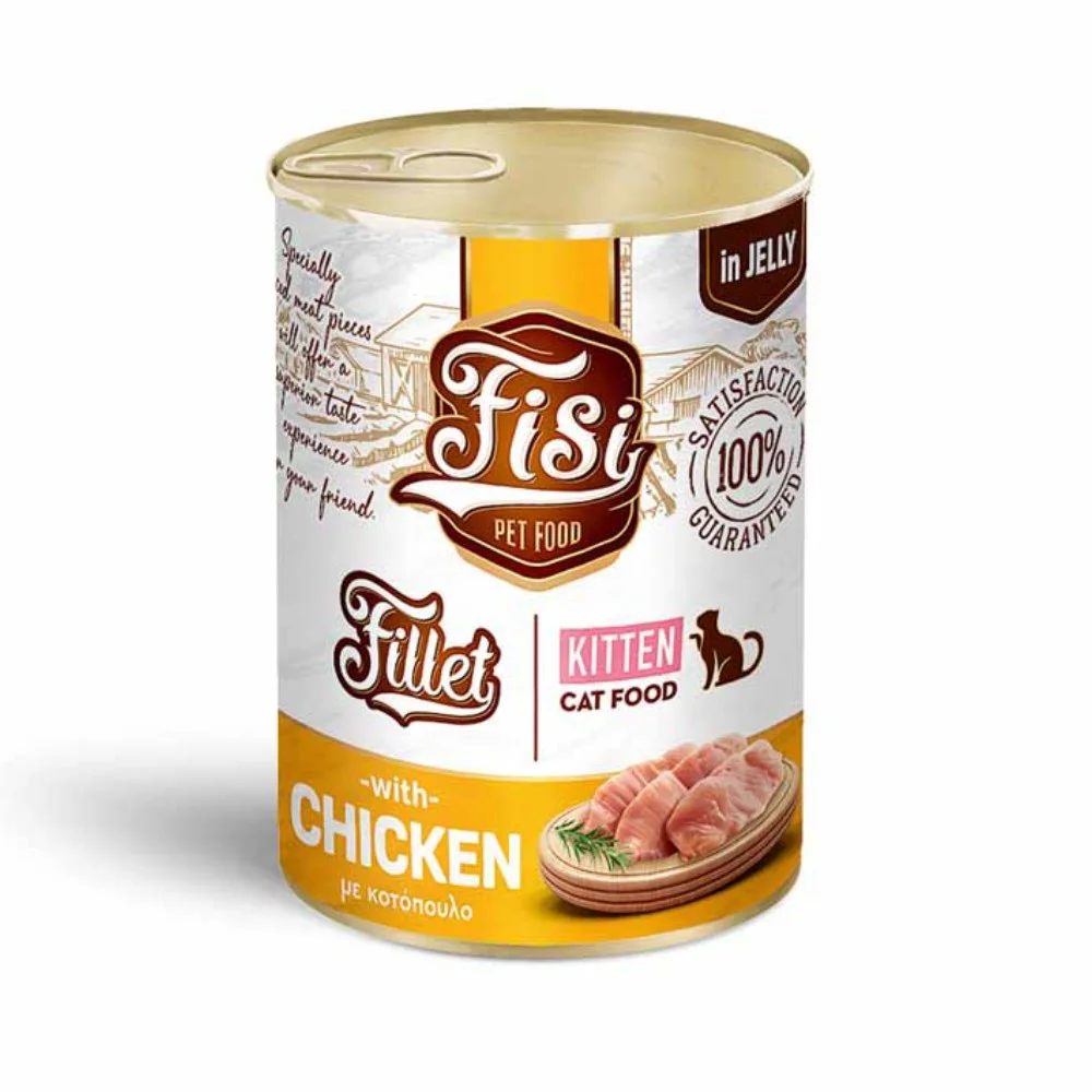 Φωτογραφία προϊόντος: Fisi Fillet Kitten Κοτόπουλο σε ζελέ 400gr