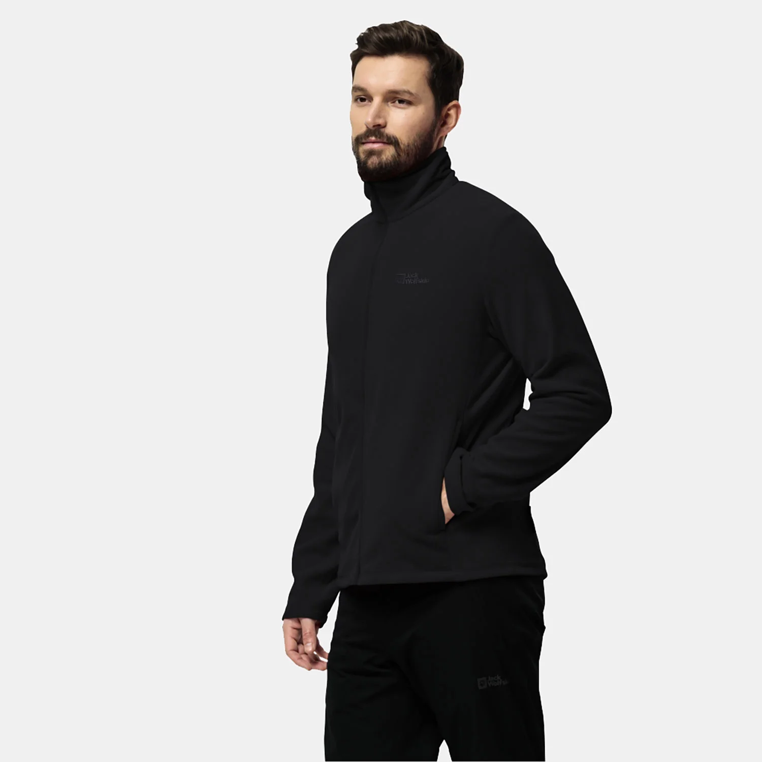 Φωτογραφία προϊόντος: JACK WOLFSKIN TAUNUS FULL-ZIP FLEECE JACKET ΜΑΥΡΟ