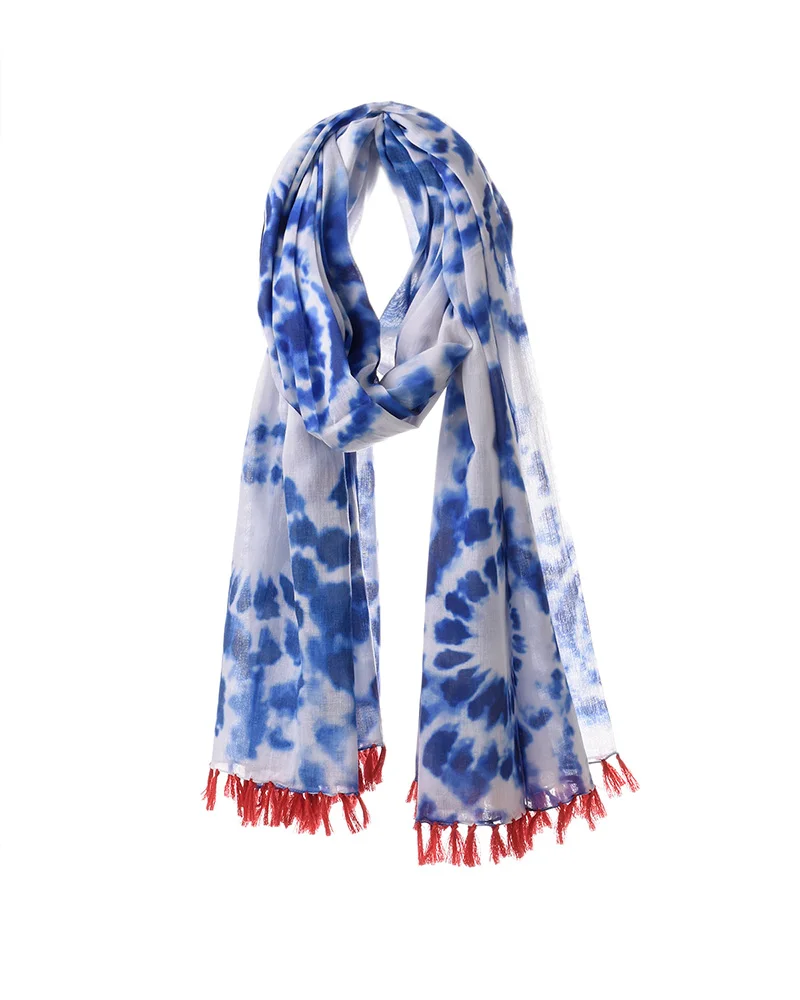 Φωτογραφία προϊόντος: BLE ΦΟΥΛΑΡΙ/ΠΑΡΕΟ ΜΠΛΕ TIE DYE 100X180 (100% COTTON).cm 5-43-230-0198