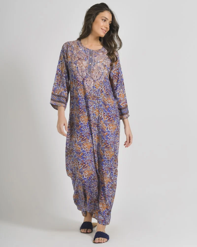 Φωτογραφία προϊόντος: BLE TUNIC/ΠΟΥΚΑΜΙΣΑ ΜΑΚΡΙΑ ΕΜΠΡΙΜΕ ΣΕ ΜΠΛΕ/ΠΟΡΤΟΚΑΛΙ ΧΡΩΜΑ ΜΕ ΣΧΕΔΙΑ ΚΑΙ ΚΟΥΜΠΙΑ ΜΑΚΡΥ ΜΑΝΙΚΙ S/M (28%SILK /72% CREPE)cm 5-41-514-0183
