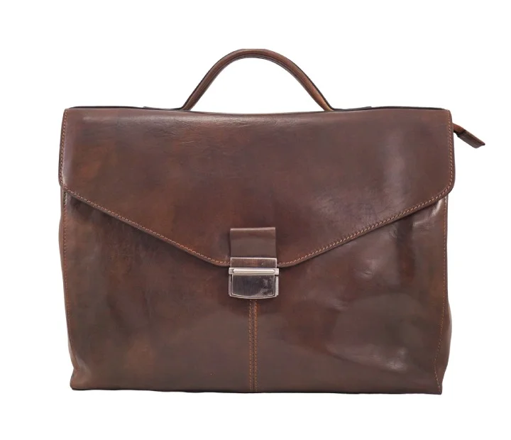 Φωτογραφία προϊόντος: MYBAG Δερμάτινος ανδρικός χαρτοφύλακας 84501 DARK BROWN ΚΑΦΕ