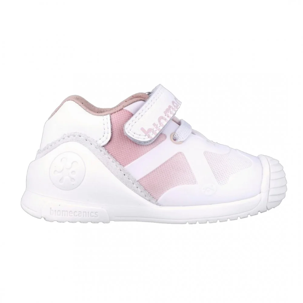 Φωτογραφία προϊόντος: Παιδικό ανατομικό sneaker για κορίτσια Biomecanics λευκό ροζ 242150-D